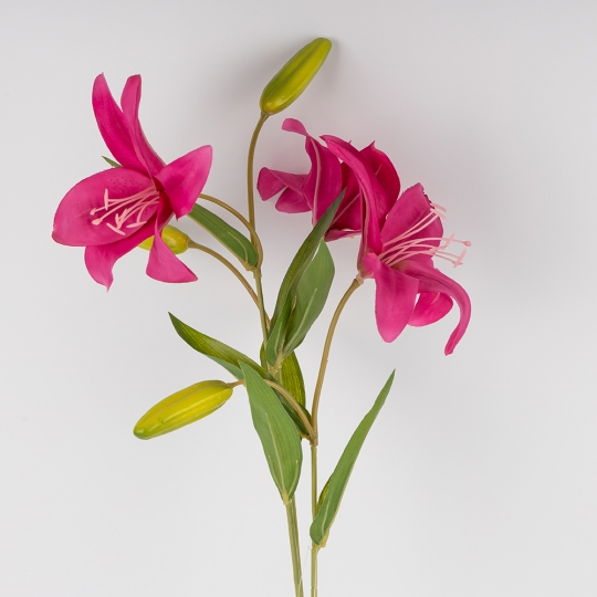 Искусственная лилия, фуксия, 77 см (2019-014) Искусственная лилия, фуксия, 77 см (2019-014)