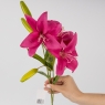 Искусственная лилия, фуксия, 77 см (2019-014)