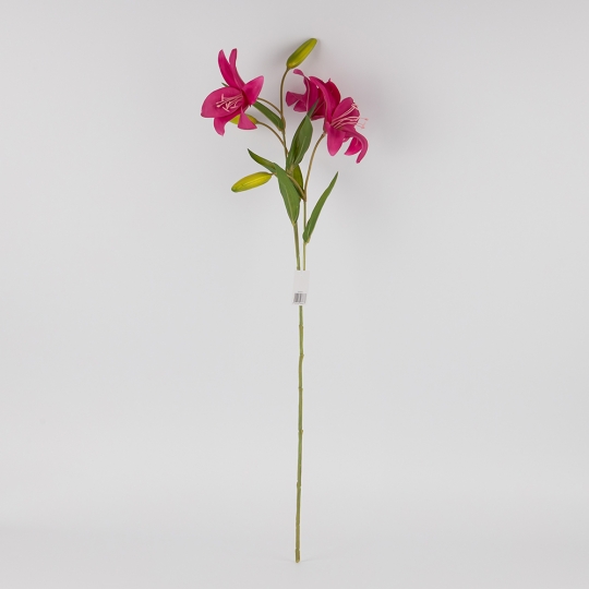 Искусственная лилия, фуксия, 77 см (2019-014) Искусственная лилия, фуксия, 77 см (2019-014)