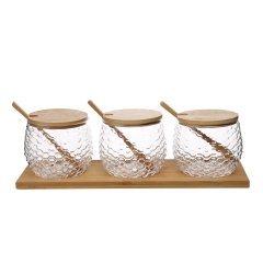 УЦІНКА Набір ємностей для зберігання "Соти" (кришка меньша за розміром) (8905-037)