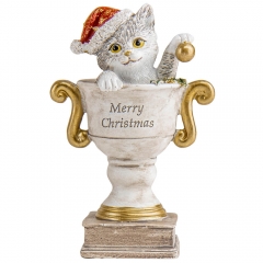 Статуэтка "Новогодний котик" (2007-200)