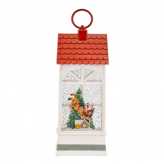 Новорічний ліхтар з підсвіткою та музикою 