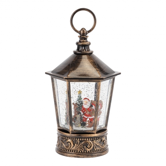 Новогодний фонарь с подсветкой и музыкой 