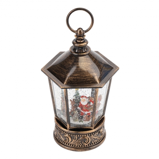 Новогодний фонарь с подсветкой и музыкой 