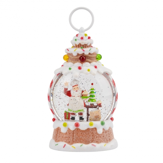 Новорічний ліхтар з підсвіткою та музикою 