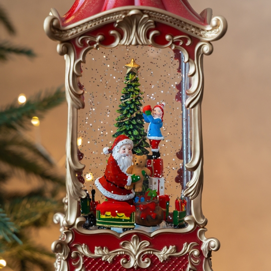 Новорічний ліхтар з підсвіткою та музикою Новорічний ліхтар з підсвіткою та музикою