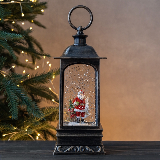 Новорічний ліхтар з підсвіткою та музикою Новорічний ліхтар з підсвіткою та музикою