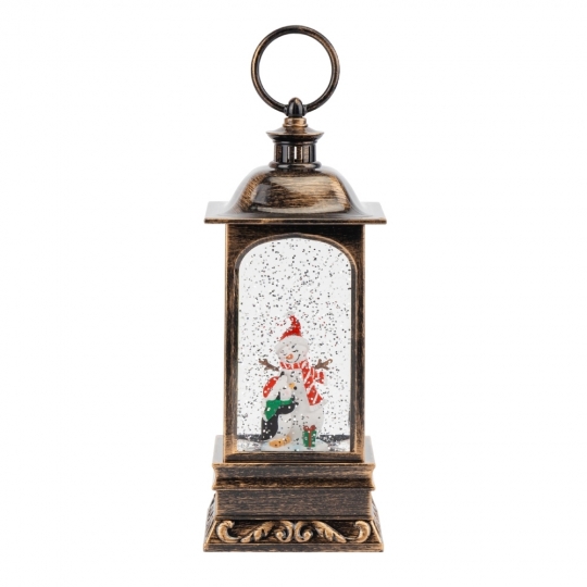 Новорічний ліхтар з підсвіткою та музикою 