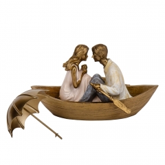 УЦІНКА Статуетка "Човен кохання", 18,5 см (Відірвані весла,дефект фарбування) (00BR-2007-261)