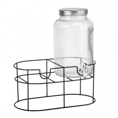 Набір з 2 лимонадниць з краном на металевій підставці "Освіжаюче джерело", 5,5 л (9227-006)