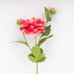 Искусственная георгина с 3 бутонами, розовая, 64 см СПАСЕННАЯ ПОЗИЦИЯ (9259-126)