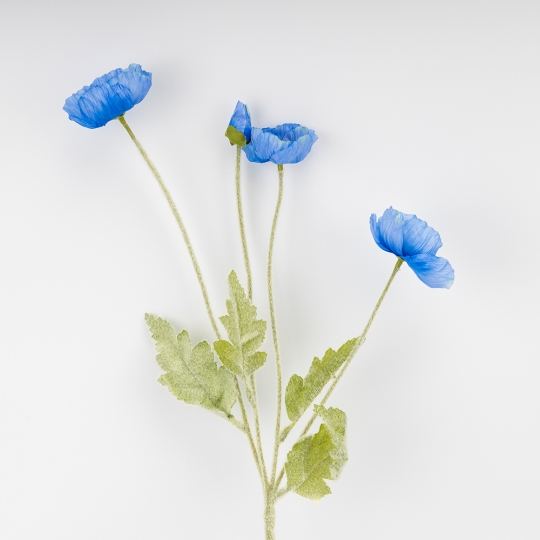 Искусственный мак, голубой, 61 см СПАСЕННАЯ ПОЗИЦИЯ (9259-129) Искусственный мак, голубой, 61 см СПАСЕННАЯ ПОЗИЦИЯ (9259-129)