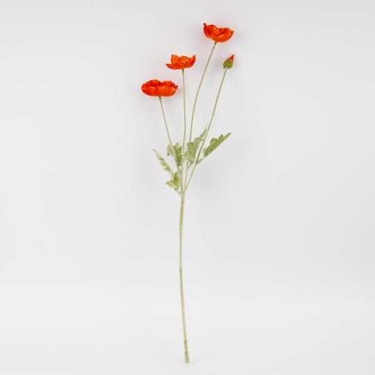 Искусственный мак, оранжевый, 61 см СПАСЕННАЯ ПОЗИЦИЯ (9259-130) Искусственный мак, оранжевый, 61 см СПАСЕННАЯ ПОЗИЦИЯ (9259-130)