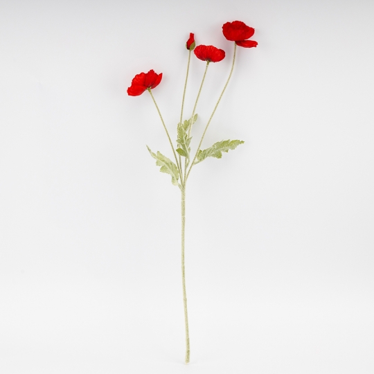 Искусственный мак, красный, 61 см СПАСЕННАЯ ПОЗИЦИЯ (9259-131) Искусственный мак, красный, 61 см СПАСЕННАЯ ПОЗИЦИЯ (9259-131)