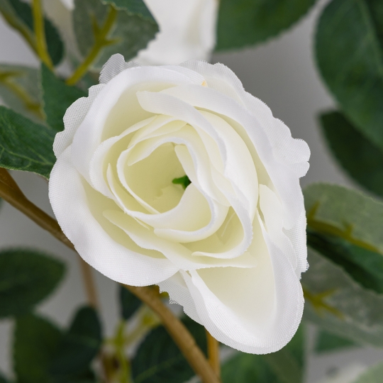 Искусственный куст роз, белый, 88 см (9270-015) Искусственный куст роз, белый, 88 см (9270-015)