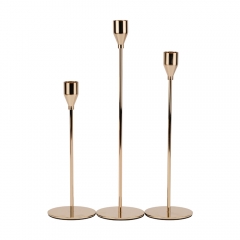 Набір з 3 підсвічників "Гармонія мінімалізму", золотий, 32*27*22 см (9260-001)