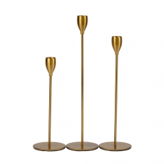Набір з 3 підсвічників "Золота елегантність", золотий, 32*27*22 см (9260-003)