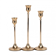 Набір з 3 підсвічників "Королівський стиль", золотий, 23*20*16,5 см (9260-005)