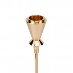 Набір з 3 підсвічників "Геометрія світла", золотий, 33,5*28,5*24 см (9260-006)