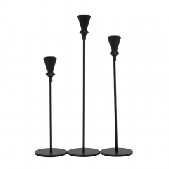 Набір з 3 підсвічників "Чорний мінімалізм", чорний, 34*29*24 см (9260-008)