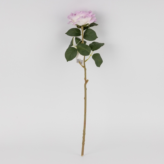 Искусственная роза с эфектом живого прикосновения, лиловая, 50 см (2019-029) Искусственная роза с эфектом живого прикосновения, лиловая, 50 см (2019-029)