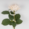 Штучна троянда з ефектом живого дотику, кремова, 50 см (2019-030)