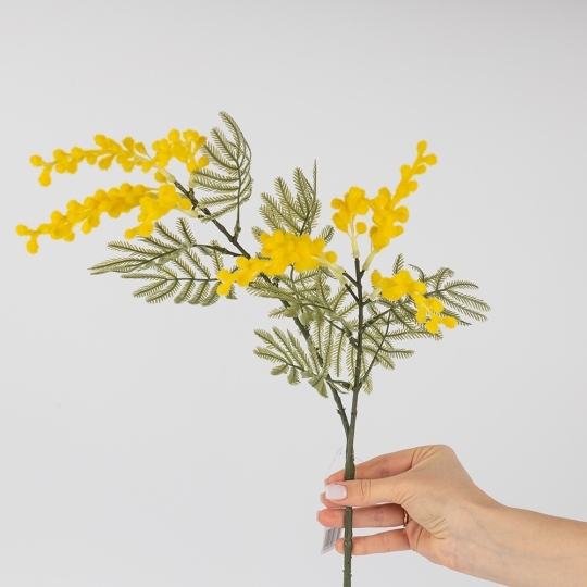 Искусственная мимоза, желтая, 75 см (2019-031)