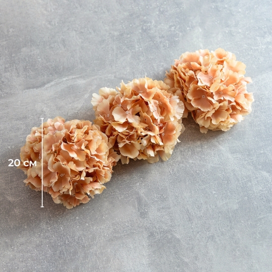 Головка гортензии, оранжевая, 20 см (19222-002)