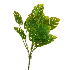 Гілка монстери зелено-жовта штучна (8408-064)