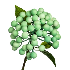 Штучна гілка з ягодами, зелена (8412-001)