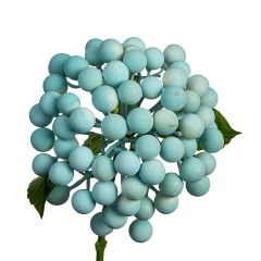 Штучна гілка з ягодами, блакитна (8412-002)