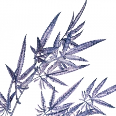 Декоративна гілка, фіолетова (8725-022)