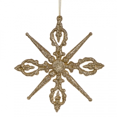 Ёлочная игрушка "Снежинка серебристая" (021NZ)