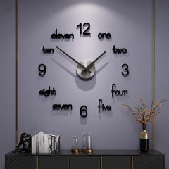 УЦІНКА Великий настінний 3Д годинник ( від 35 до 50 см) (немає слова TEN) (8953-004)