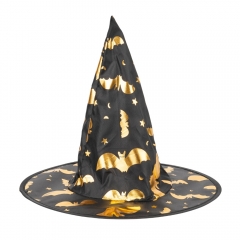 Капелюх відьми "Золоті кажани", 32 см (9243-005)