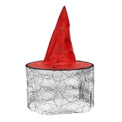 Серія капелюхів відьми "Кольорове павутиння", 32 см ,3 види (9243-006)
