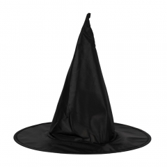 Капелюх відьми "Мінімалістичний чорний", 33 см (9243-008)