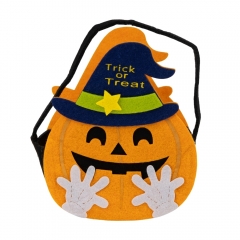 Фетровий кошик для солодощів "Веселий гарбуз", 19 см (9243-013)