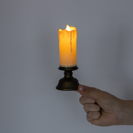 Набір з 3 світлодіодних свічок (LED), айворі, 14 см (9262-004)