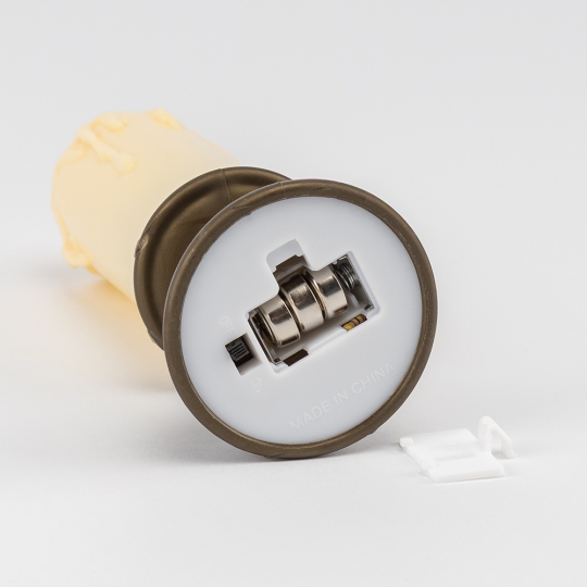 Набір з 3 світлодіодних свічок (LED), айворі, 14 см (9262-004)