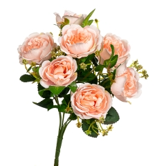 Букет з троянд "Dame de Couer", персиковий, 32 см (8409-012)