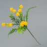 Искусственный букет из 6 веточек (23 см) (025FL/yellow)