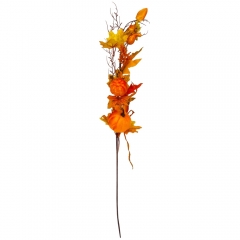 Штучна гілка "Золоті гарбузики", 77 см (9130-005)