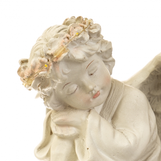 Спящий ангел светящийся 15*15*14.5CM (6000-007AN)