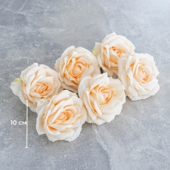 Головка троянди, кремова, 10 см (8502-001/1)