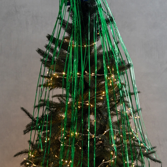 Дождик на елку новогодний, зеленый, 1 м (9254-003)