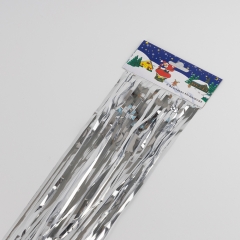 Дощик на ялинку новорічний, срібний, 1 м (9254-004)