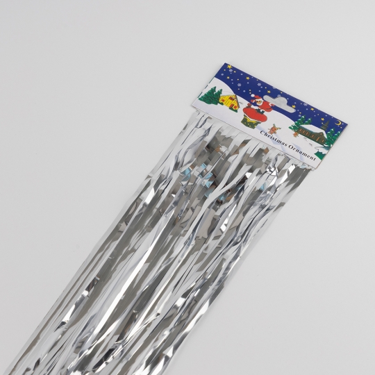 Дощик на ялинку новорічний, срібний, 1 м (9254-004) Дощик на ялинку новорічний, срібний, 1 м (9254-004)