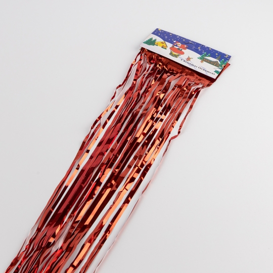 Дождик на елку новогодний, красный, 1,5 м (9254-005)