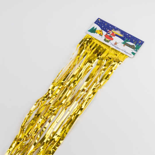 Дождик на елку новогодний, золотой, 1,5 м (9254-006)